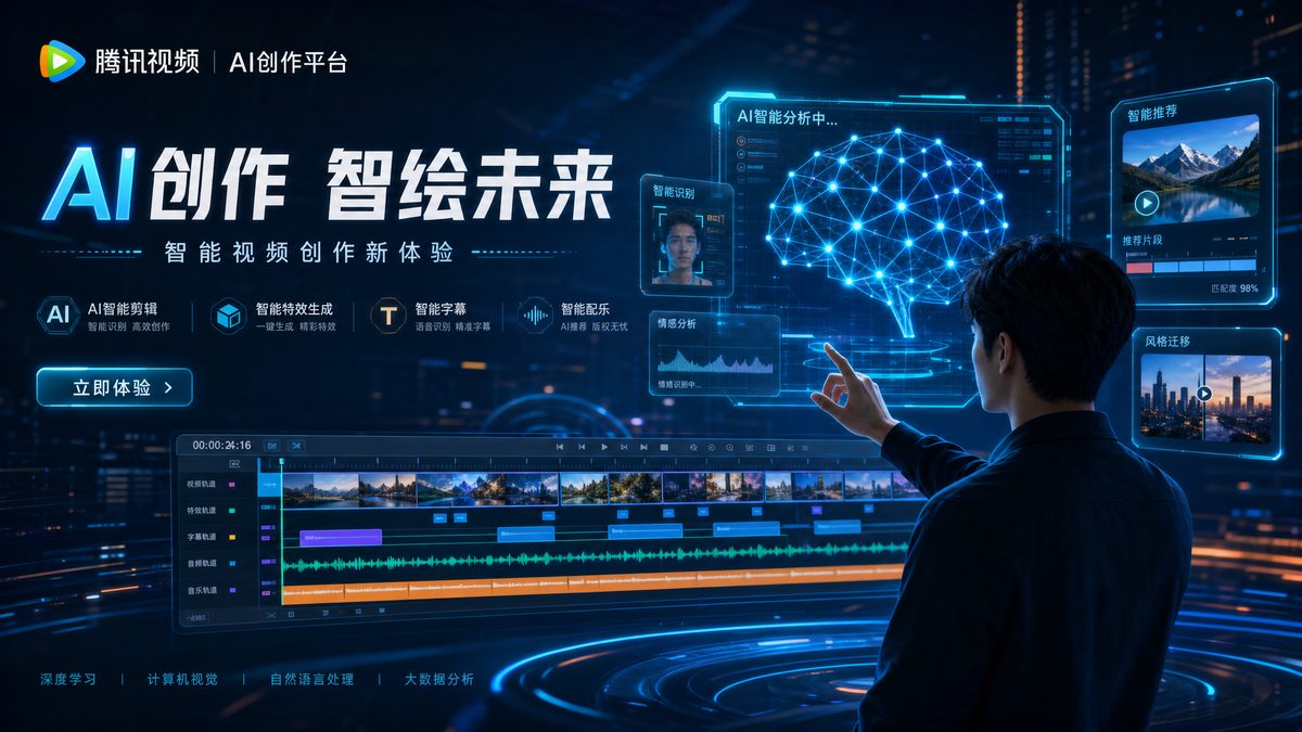 偷拍 AI视频剪辑与智能创作界面展示